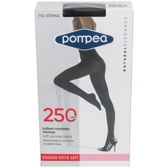 Женские колготки Pompea, из вискозы 250 den, размер 2, черный