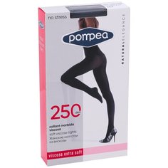 Женские колготки Pompea, из вискозы 250 den, размер 3, черный