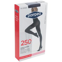 Женские колготки Pompea, из вискозы 250 den, размер 2, серо-бежевый