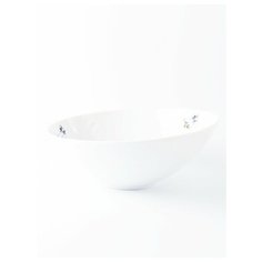 Салатница Lubiana Lodge кривая 23,5 см "Гуси"