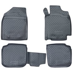 Element Коврики в салон TOYOTA Premio/Allion, 12/2001–05/2007, П.Р., 4 шт. (полиуретан, серый)