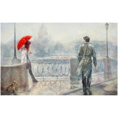 Пазл "Красный зонт" Hobby Day