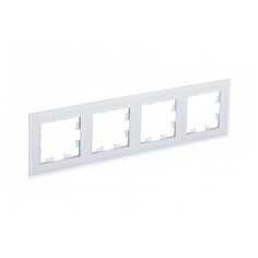 SE AtlasDesign Nature Матовое стекло белый Рамка 4-ая Schneider Electric