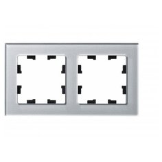 SE AtlasDesign Nature Стекло алюминий Рамка 2-ая Schneider Electric