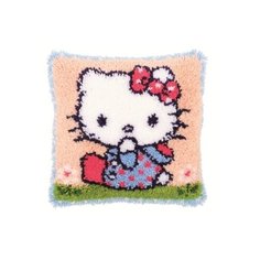 Подушка Hello Kitty, набор ковровой техники Vervaco