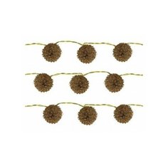 Н.г.мет.эл.гирлянда шары закручен.6см объемн(10шт.) 2,7м 2цв. Snowmen