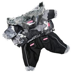 FOR MY DOGS комбинезон для собак черный для мальчиков FW703-2019 M (16)