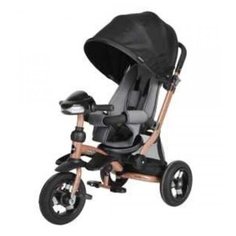 Велосипед-коляска 3кол. Stroller trike 10x10 AIR Car, черный, золот.металлик Moby Kids