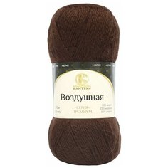 Пряжа Камтекс Воздушная 100гр. 370м (меринос 25%, шерсть 25% акрил 50%) (063 шоколад) 5 шт