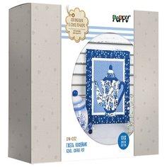 Аппликация Peppy в стиле пэчворк, "Гжель, Кофейник" (CPW-0132)