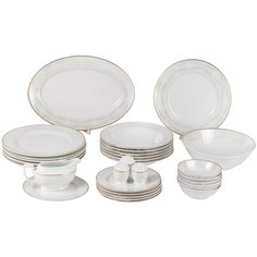 Столовый сервиз Best C-98-16007-8 на 6 персон/ Wertvolle perle Germany/ Столовый набор/ 30 предметов/ Фарфор