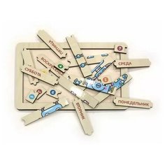 Рамка - вкладыши "Дни недели - Робот" ЧудоЧадо