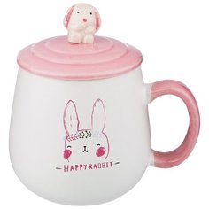Кружка с крышкой Lefard rabbit объем=397 мл (155-294)