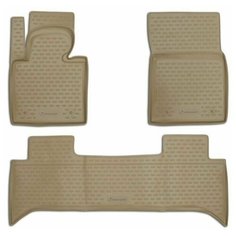 Коврики в салон Element TOYOTA Highlander (I, ХU20), 2001-2007, 3 шт. бежевый (полиуретан), NLC.48.44.212