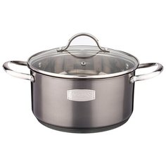 Кастрюля Agness со стеклянной крышкой, нерж.сталь, 2,1л 18х9см серия craft collection (914-123)