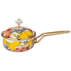 Ковш Agness 0,9 л/14 см эмалированный, Серия Фландрия (950-430)