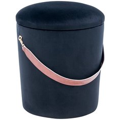 Пуф Leset Бакет мини, велюр чёрный