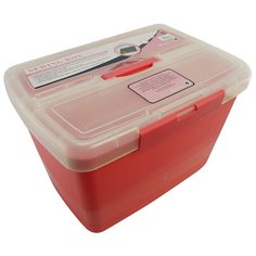 Контейнер с крышкой на защелке для хранения швейных принадлежностей HEMLINE 1 шт * ( MR4608.PINK )