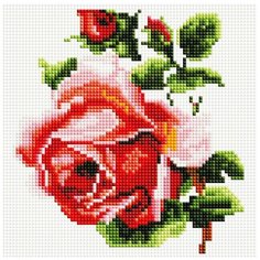 Алмазная мозаика Белоснежка 350-ST-S Изящная роза