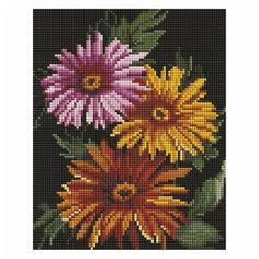 Алмазная мозаика на подрамнике 20*25 см Белоснежка 545-ST-S Герберы