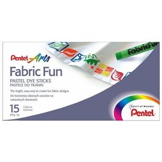 Pentel Пастель для ткани FabricFun 15 цветов