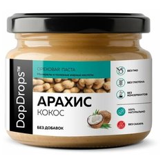 Арахисовая паста DopDrops с кокосом без добавок 250г