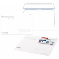Конверты С4 (229х324 мм), клеевой слой, Куда-Кому, внутренняя запечатка, 90 г/м2, комплект 50 шт., BRAUBERG, 112178, С4НПР-50(BRAUBE