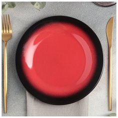 Тарелка 20 см, h 2 см "Rosa rossa" 4733531 Хорекс