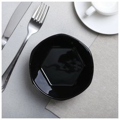 Миска геометрия "Чёрная", 13 см 4437581 Дорого внимание