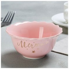 Миска классический стиль "Мечтай", розовая, 12 см 4437542 Дорого внимание