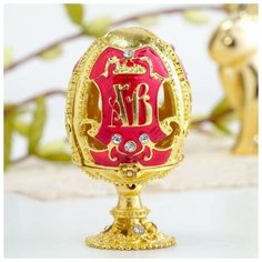 Яйцо-шкатулка «ХВ» (ангел), 3,6 х 6,5 см 3869574 Сима ленд