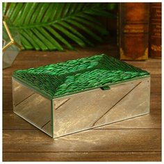 Шкатулка "Карима" стекло 22х15х7,5 см 4519530 Сима ленд