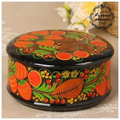 Коробка «Ягодка», большая, 15×8 см, хохлома 733220 Сима ленд