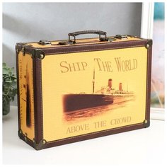 Шкатулка дерево "Корабль" 11х24,5х34 см 5184433 Сима ленд