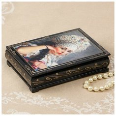 Шкатулка «Царевна», 10×14 см, лаковая миниатюра 2407451 Сима ленд