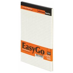 Блокнот А5, 60 л., склейка, жесткая подложка, бежевый внутренний блок, клетка, Альт, "EASYGO", 3-60-486