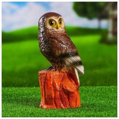 Садовая фигура "Сова на пне" 28см 4237590 Хорошие сувениры