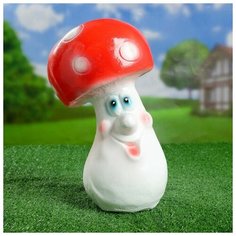 Садовая фигура "Большой Мухомор с глазами" 17х17х30см 3242423 Хорошие сувениры