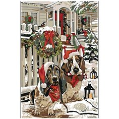 Накануне Рождества Раскраска картина по номерам на холсте