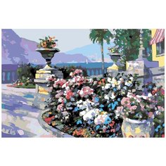 Очарование Средиземноморья Раскраска по номерам на холсте Живопись по номерам