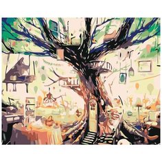 Картина по номерам Живопись по Номерам "Домик на дереве", 40x50 см