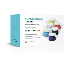 Набор пигментных паст для эпоксидной смолы Artline Pigment Paste «Цветные №2», 6x10г