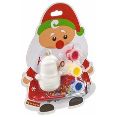 Набор для творчества Bondibon"Ёлочные украшения" на карте Д.Мороз