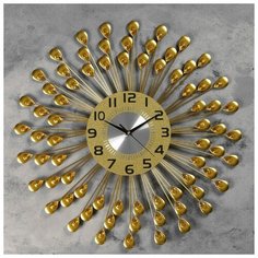 Часы настенные, серия: Ажур, "Пуэбла" d=60 см, d=22 см, 1 АА, плавный ход 4663128 Сима ленд