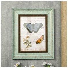 Фоторамка пластик 15х20 см "Марселье" светло-голубая 27х22х2 см 4781067 Сима ленд