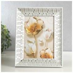 Фоторамка пластик 13х18 см "Серебрянная кладка" 23х18х2,3 см 5037769 Сима ленд