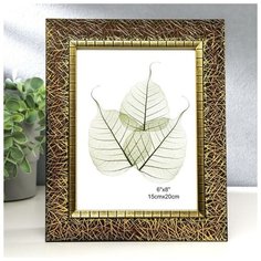 Фоторамка пластик 15х20 см "Золотая паутина на чёрном" 25,8х20,8х1,5 см 4780388 Сима ленд