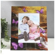 Фоторамка 3D 13х18 см "Бабочки у водопада" 25х20 см 5120813 Сима ленд