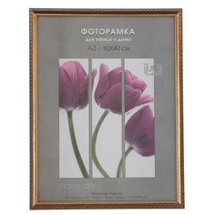 Фоторамка 30х40 см пластик 980 латунь (20/240) 3595063 Сима ленд