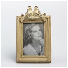 Фоторамка полистоун 10х15 см "Воробьи" беж 24х15 см 3472949 Сима ленд